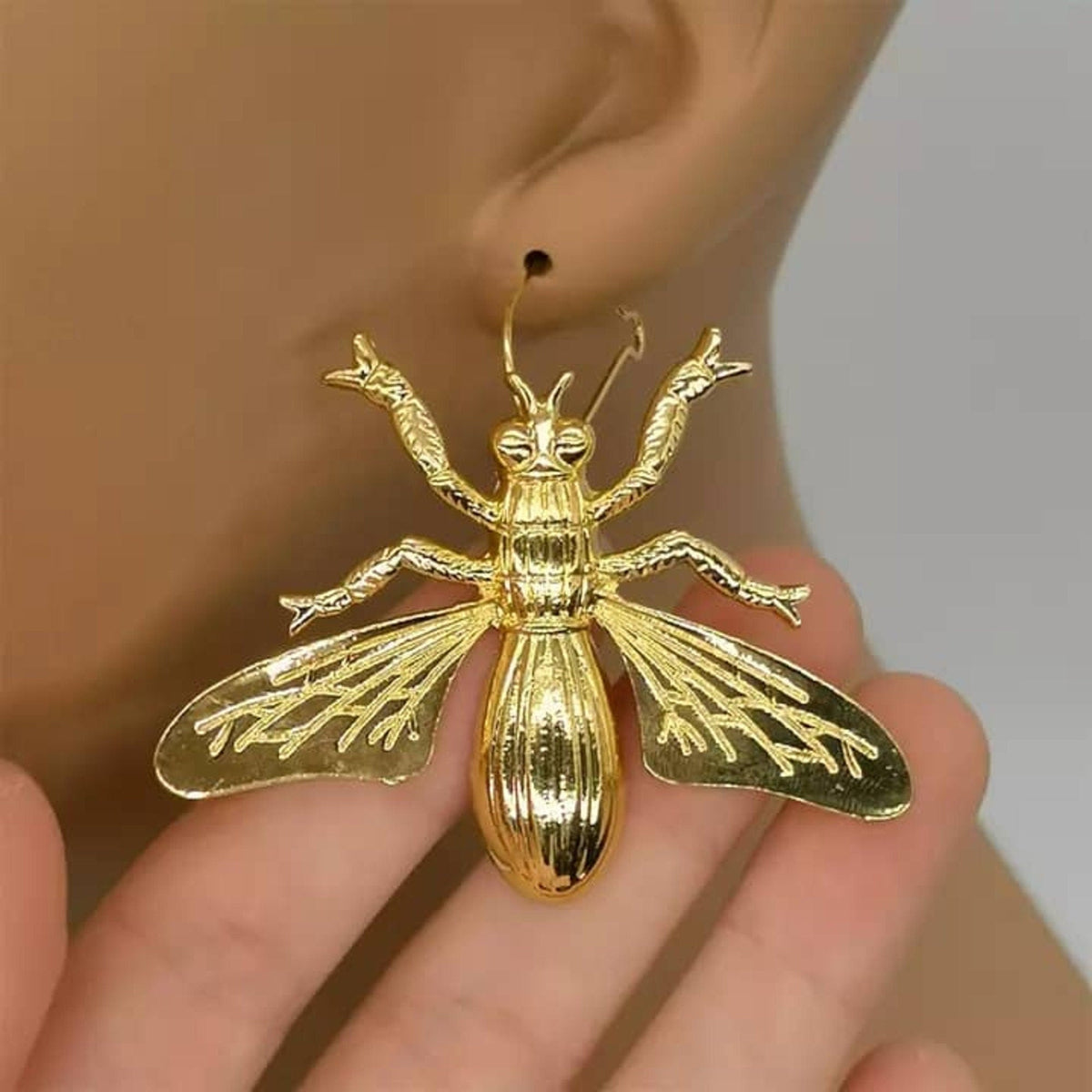 Funky HOUSE FLY FLIES EARRING Insect Picnic Bug Gag Horror Movie Costume  Jewelry