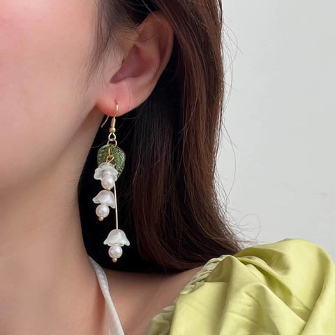 14k Gold Lily of the Valley Earrings - Froppin