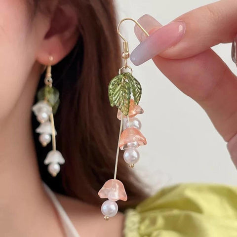 14k Gold Lily of the Valley Earrings - Froppin