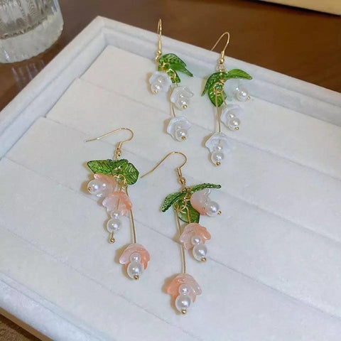 14k Gold Lily of the Valley Earrings - Froppin