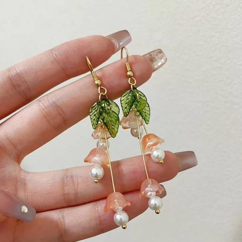 14k Gold Lily of the Valley Earrings - Froppin
