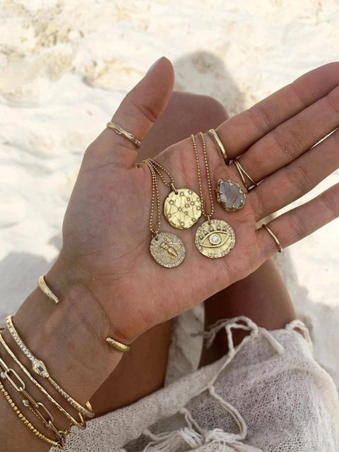 18k Gold Celestial Necklace - Froppin