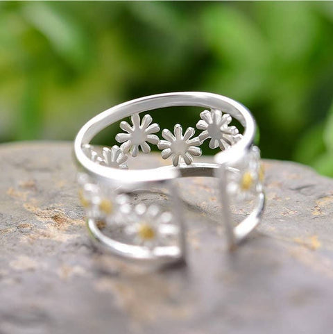 18k Gold Garden Flower Ring - Froppin