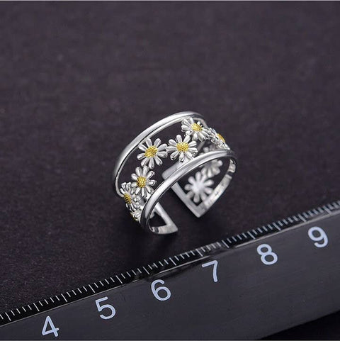 18k Gold Garden Flower Ring - Froppin