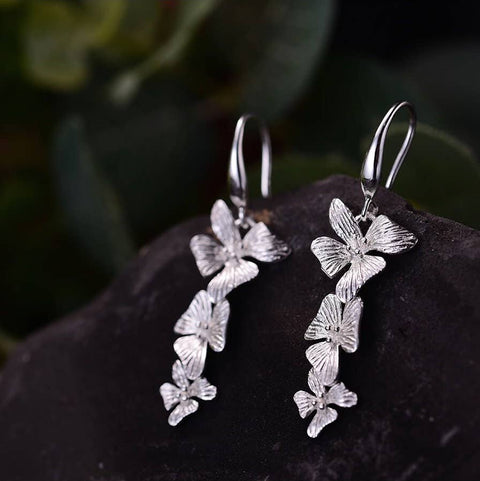 18k Gold Jasmine Flower Earrings - Froppin