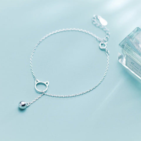 925 Silver Bracelet Cute Bracelet Dainty Jewelry Delicate Bracelet Gift For Her Pet Jewelry, Cute Jewelry Charm Bracelet Minimalist Bracelet - Froppin