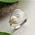 925 Silver Floral Leaf Ring - Froppin
