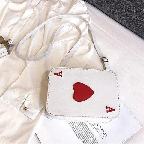 Ace Red Heart Shoulder Bag - Froppin