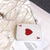 Ace Red Heart Shoulder White Bag A Initial - Froppin
