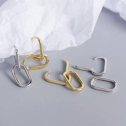 Ava Link Earrings • Cable Link Earrings - Froppin