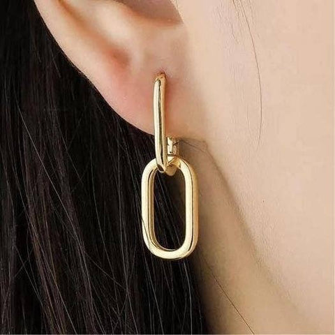 Ava Link Earrings • Cable Link Earrings - Froppin