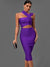 Bandage Dresses Women Dress Purple Bodycon Dress - Froppin