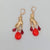 Blood On Your Hands Earrings, Crystal Love Drops Earrings, Stone Blood Drop Earrings, Bleeding Hand Dripping Stranger Danger Crystal Earring - Froppin