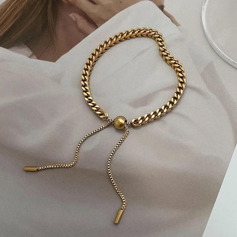 Braided Golden Trendy Minimalist Bracelet - Froppin