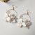 Bridal Flower Hoop Earrings - Froppin