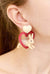 Bunny Cruelty Free Pink Heart Pet Lover Animal Cute Velvet Rabbit Earrings - Froppin