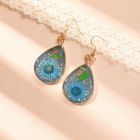 Butterfly Dry Flower Earrings - Froppin