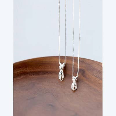 Cat Cute Pendant Sterling Silver Small Elegant Designer Pet Unusual Necklace Pendant - Froppin