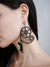 Cat Steampunk Black Large Earrings - Froppin