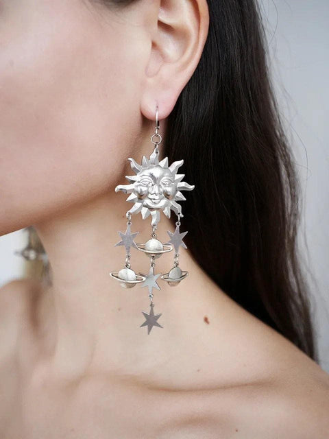 Celestials Star Astrology Sun Earrings - Froppin