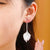 Cherry Blossom Leaves Earrings, Silver Plant Earrings, Botanical Earrings, Sakura Floral Leaf Earrings Gift For Her, Long Fall Leaf Earrings - Froppin
