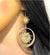 Chilling Sun Earrings, Sleeping Sun Earrings, Celestial Gold Unusual Jewelry Funny Earrings, God Art Earrings, Universe Planet Star Earrings - Froppin