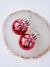 Christmas Earrings New Year Christmas Tree Decoration Red Balls - Froppin