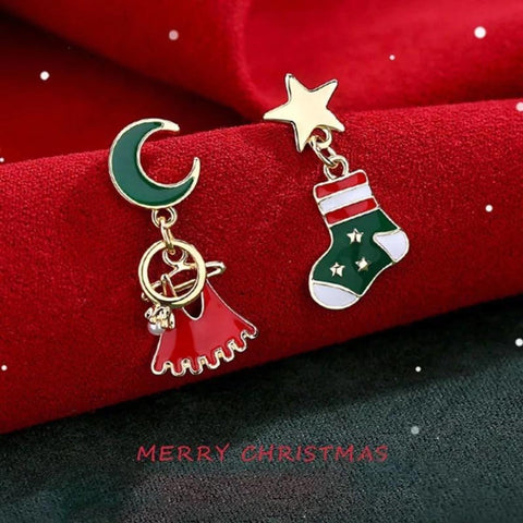 Christmas Earrings Stocking Earrings - Froppin