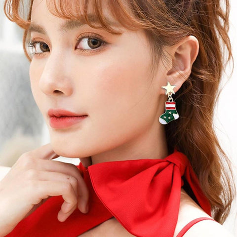 Christmas Earrings Stocking Earrings - Froppin