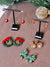 Christmas Tree Shining Colorful Beads Decoration Green New year Earrings - Froppin