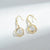 Crystal Earrings, Pyramid Dangle Earrings, Zircon Stone Drop Earrings | Bohemian Style Minimalist Dangle Earrings, Healing Crystal Energy - Froppin