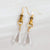 Crystal Glow Earrings, Minimalist Victorian Earrings, Gold Glow Hands Earrings, Hand Gate Circle Of Diamond Earrings, Clear Crystal Earrings - Froppin
