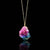 Crystal Wire Wrapped Necklaces, Wire Wrapped Healing Crystal Jewelry, Gold Healing Stone Chakra Point Minimalist Colorful Gemstone Necklace - Froppin