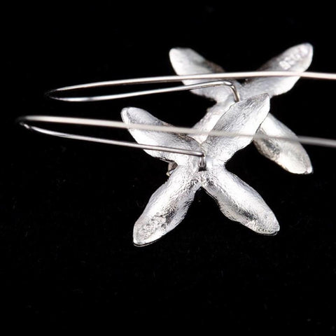 Cuckoo Flower Earrings, 925 Sterling Silver Floral Earrings, Botanical Earrings, Gold Floral Jewelry Spring Flower Charm Cute Petal Earrings - Froppin