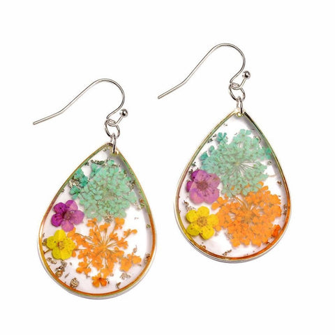 Dandelion Dry Flower Earrings Boho Earrings - Froppin