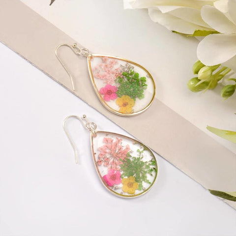 Dandelion Dry Flower Earrings Boho Earrings - Froppin
