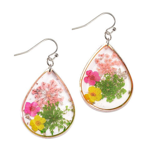 Dandelion Dry Flower Earrings Boho Earrings - Froppin