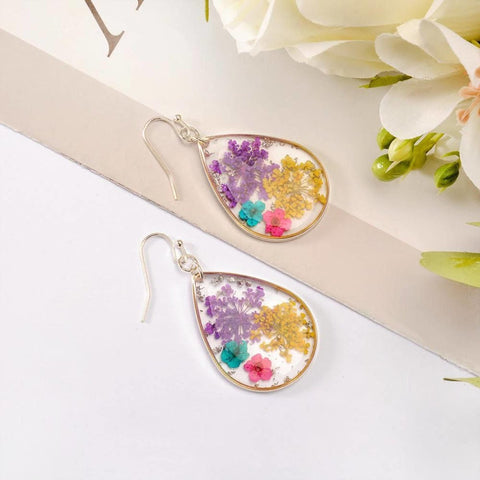 Dandelion Dry Flower Earrings Boho Earrings - Froppin