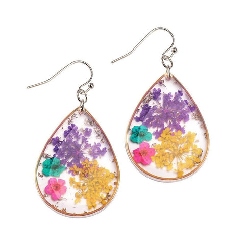 Dandelion Dry Flower Earrings Boho Earrings - Froppin