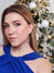 Deep Blue Crystal Golden Elegant Delicate Holiday Evening Celebration Blue Dress Earrings Christmas New Year 2022 - Froppin