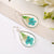 Dried flower Earrings, Boho flower earring, bridesmaid Handmade Dry Pressed Flower Resin Dangle Earrings, Dainty Flower,Real Flower Earrings - Froppin