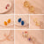 Druzy Handmade Studs 15mm Hypoallergenic Stud Earrings Gifts For Her Easter Spring, Glitter Earrings, Elegant Clear Golden Earrings - Froppin