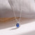 Earth Globe Silver Realistic Blue Circle Long Cute Necklace Pendant - Froppin