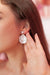 Elegant Double Layer Seashell And Pearl Earrings • Artistic White Opaque Shining Seashell, Pearl Inspired Earrings • Dangle Enamel Earrings - Froppin