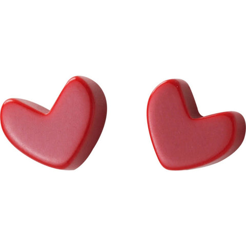 Gift Silver Heart Earrings Girly Earrings - Froppin