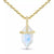 Gold Crown Moonstone Necklace - Froppin