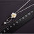 Gold Flower Necklace Delicate Jewelry Chain Necklace - Froppin