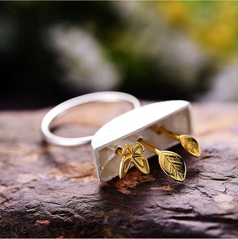 Gold Garden Butterfly Ring - Froppin