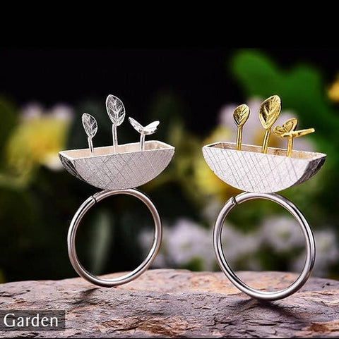 Gold Garden Butterfly Ring - Froppin