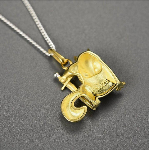 Gold Guard Necklace Pet Lovers Animal Jewelry Funny Necklace - Froppin